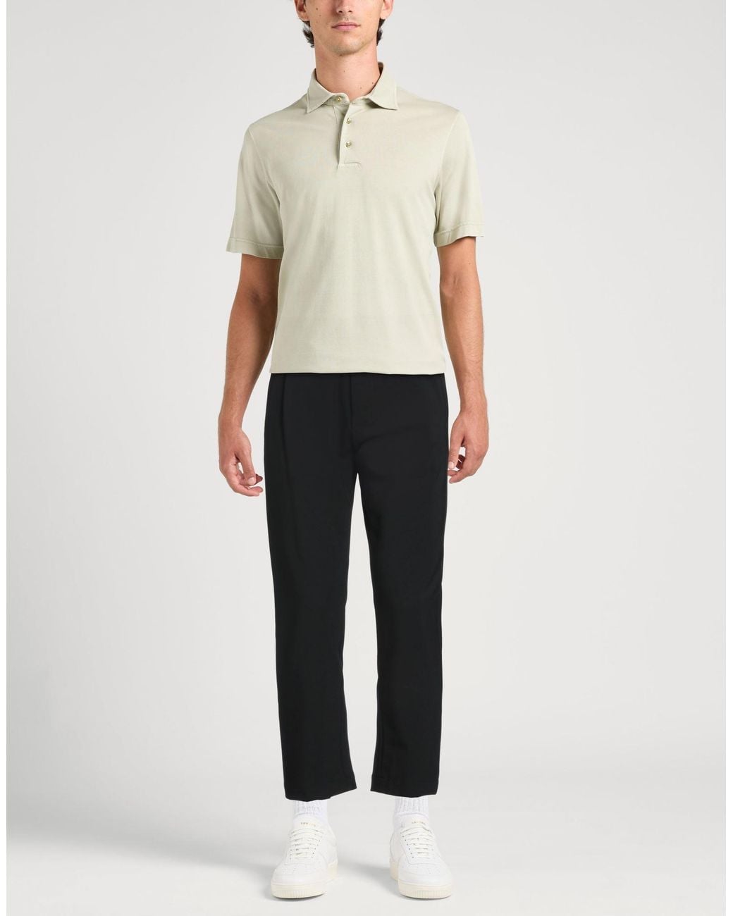 Dondup Black Pants Polyester, Virgin Wool, Elastane for men