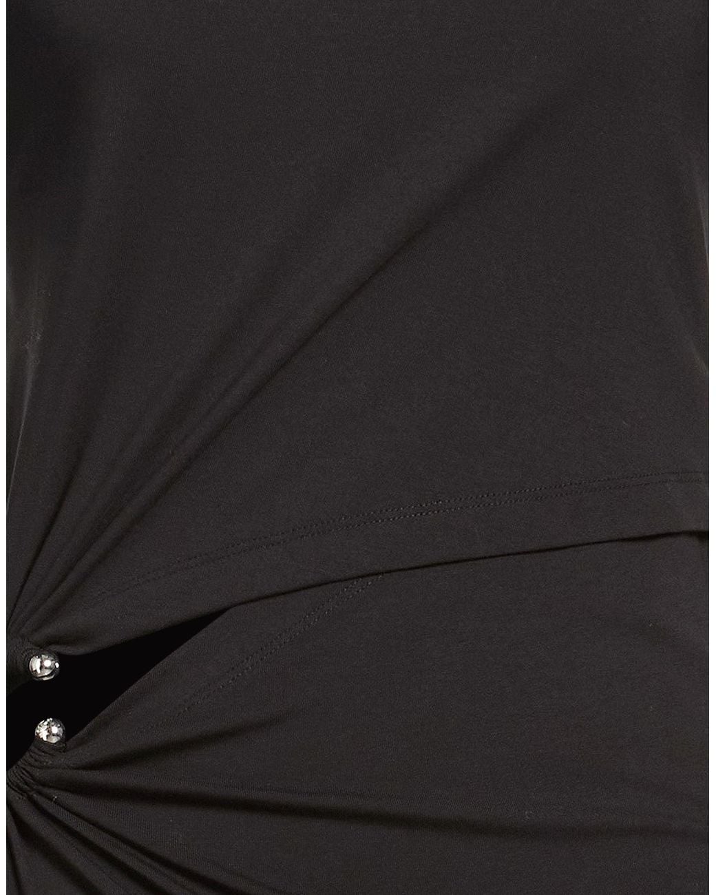 Rabanne Black Mini Dress Cotton, Elastane