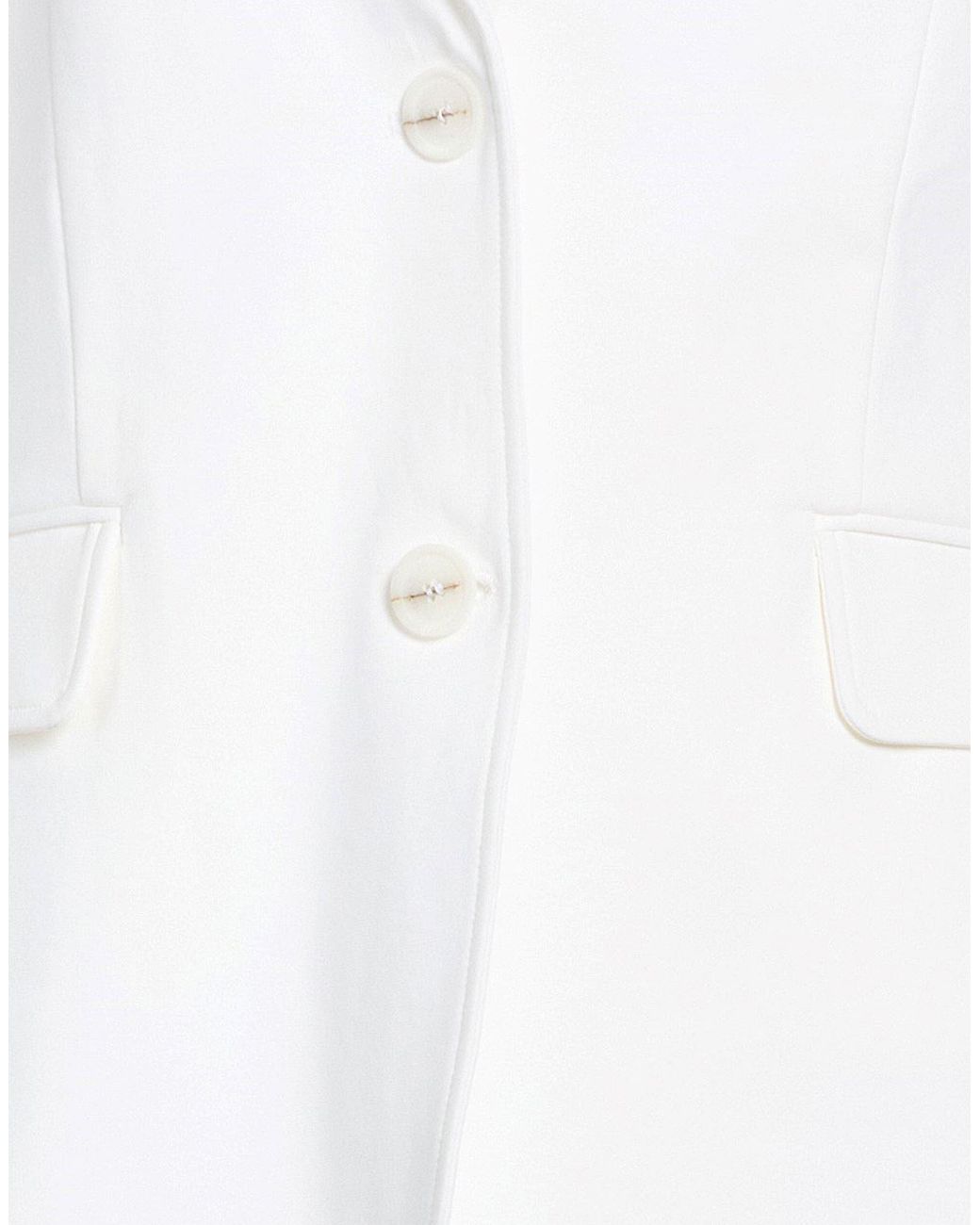 Panicale White Blazer Cotton, Polyamide, Elastane