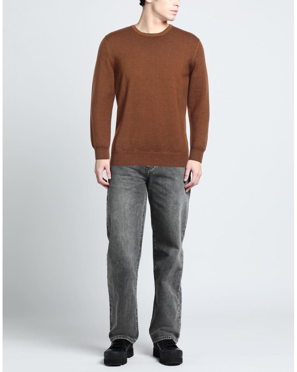 Gran Sasso Brown Sweater for men