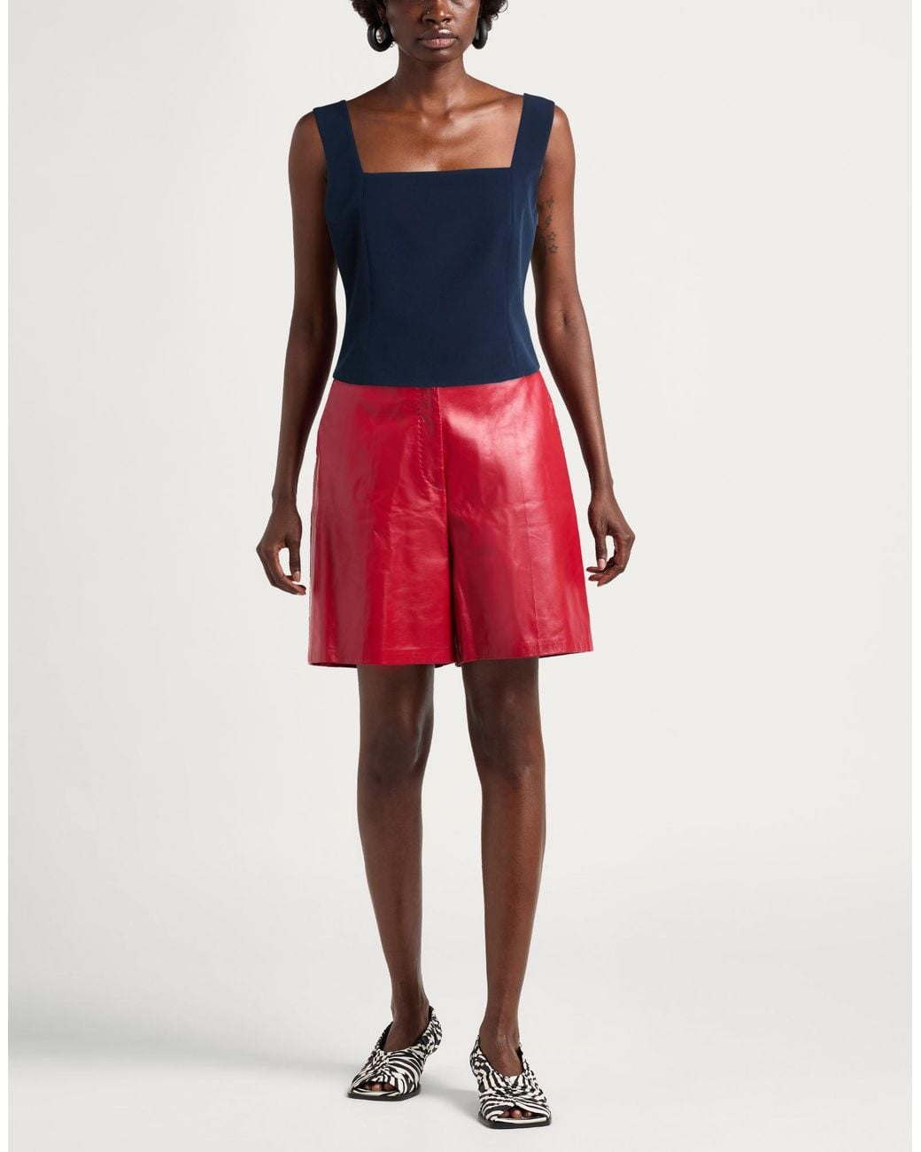 Rinascimento Blue Midnight Top Polyester, Elastane