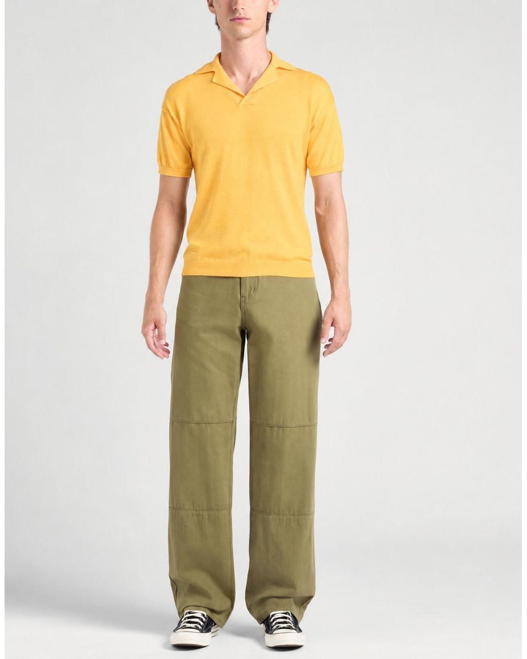 Roda Yellow Polo Shirt Cotton for men