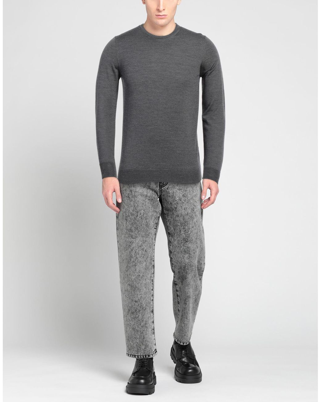 Vneck Pullover in Gray für Herren