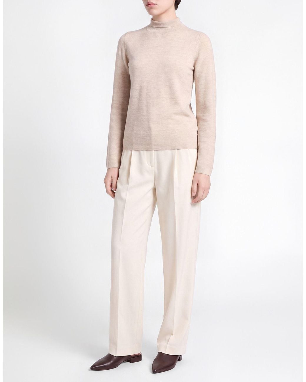 Gentry Portofino Natural Turtlenecks