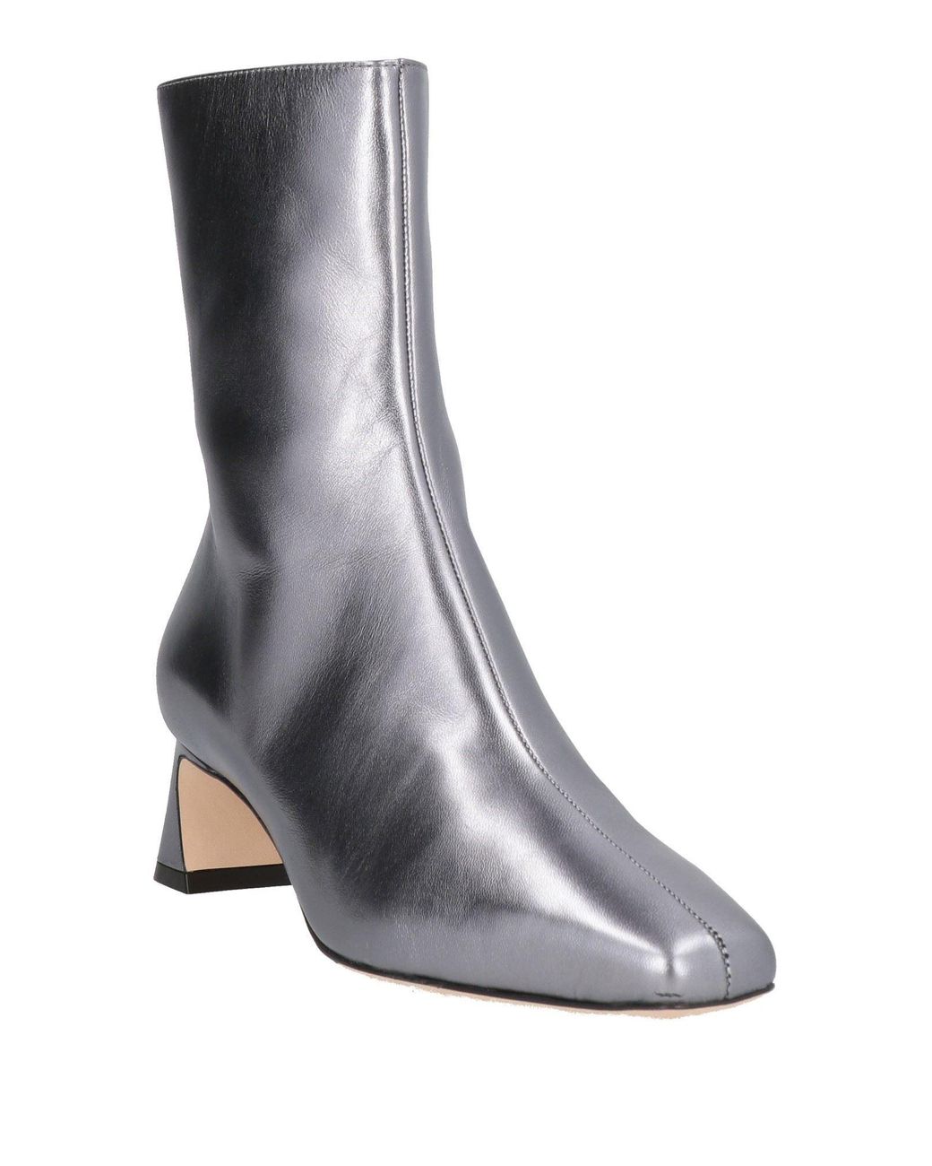 Alberta Ferretti White Ankle Boots Leather