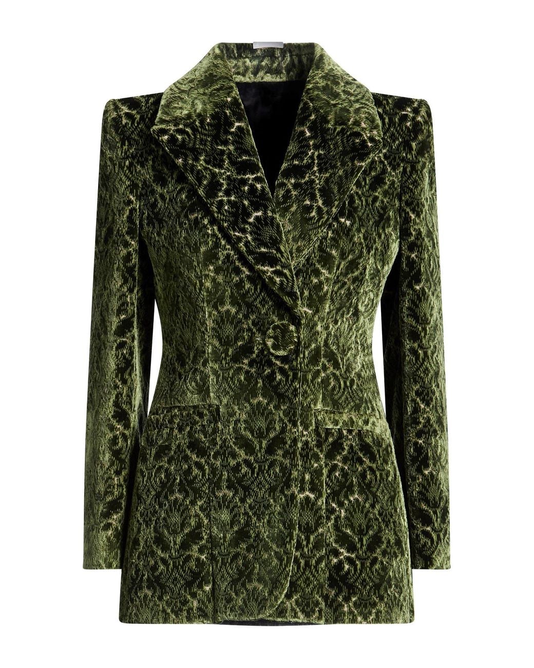 Burberry Green Blazer Viscose, Polyester, Cotton
