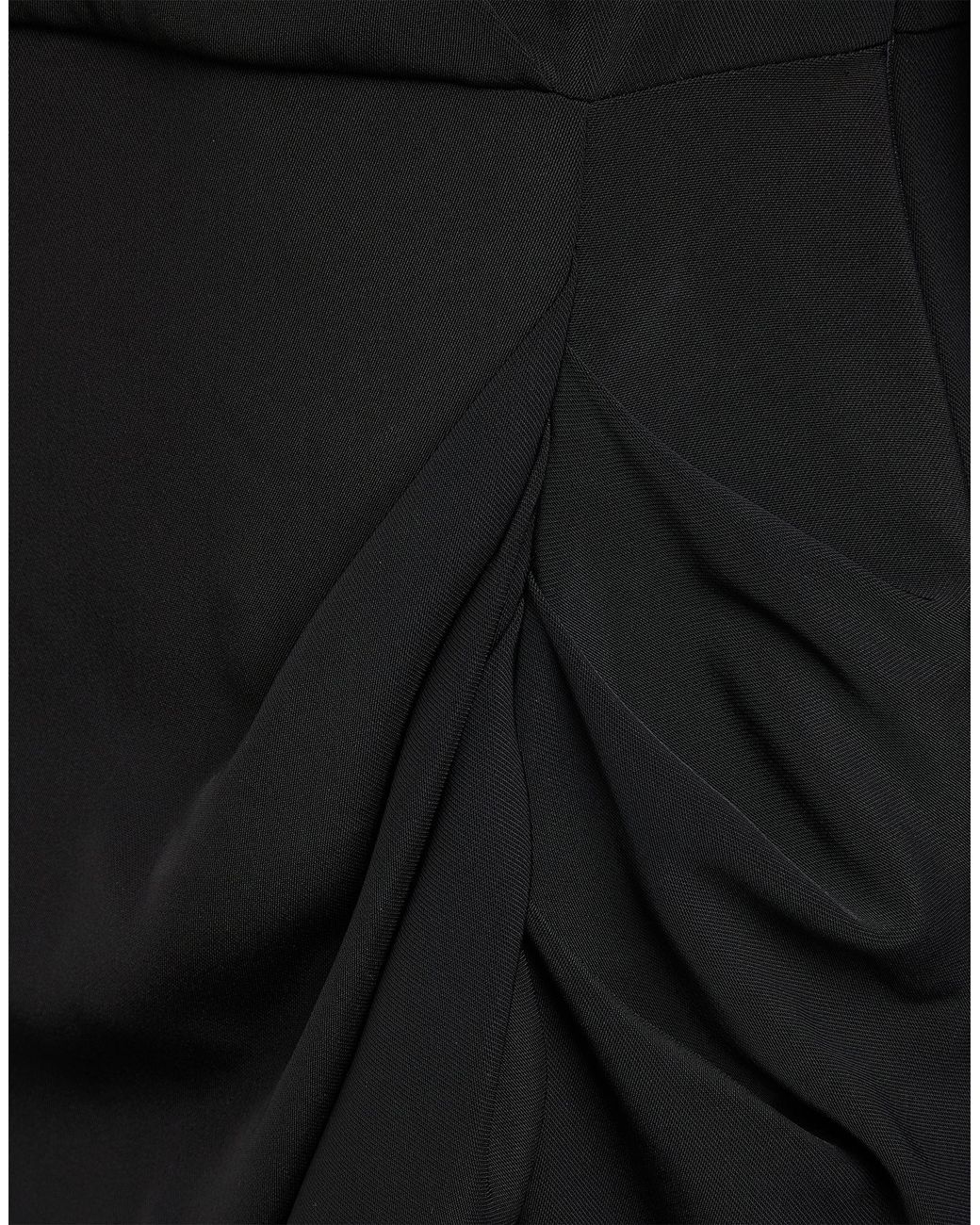 8pm Black Midi Dress Polyester, Elastane