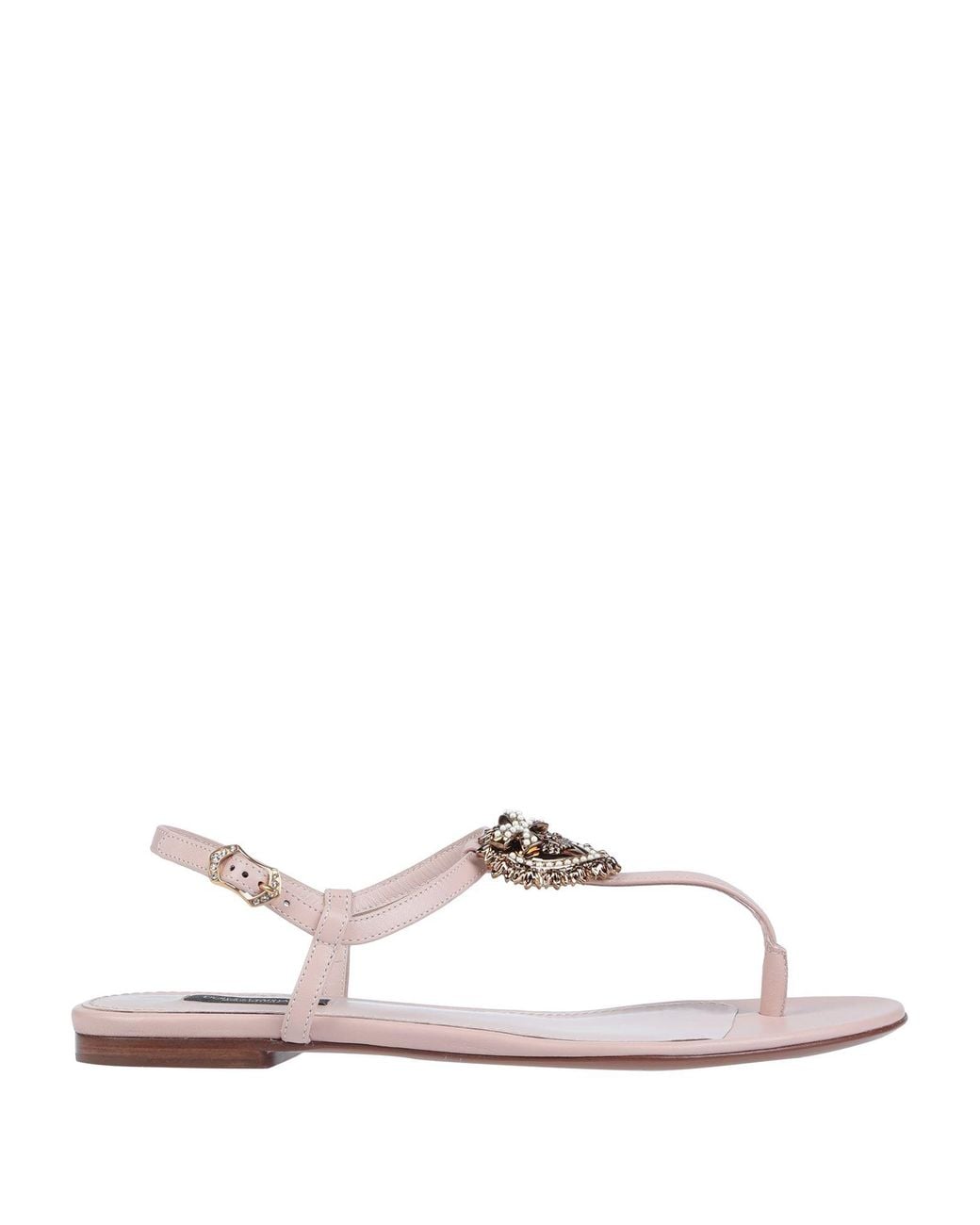 Dolce & Gabbana White Thong Sandal