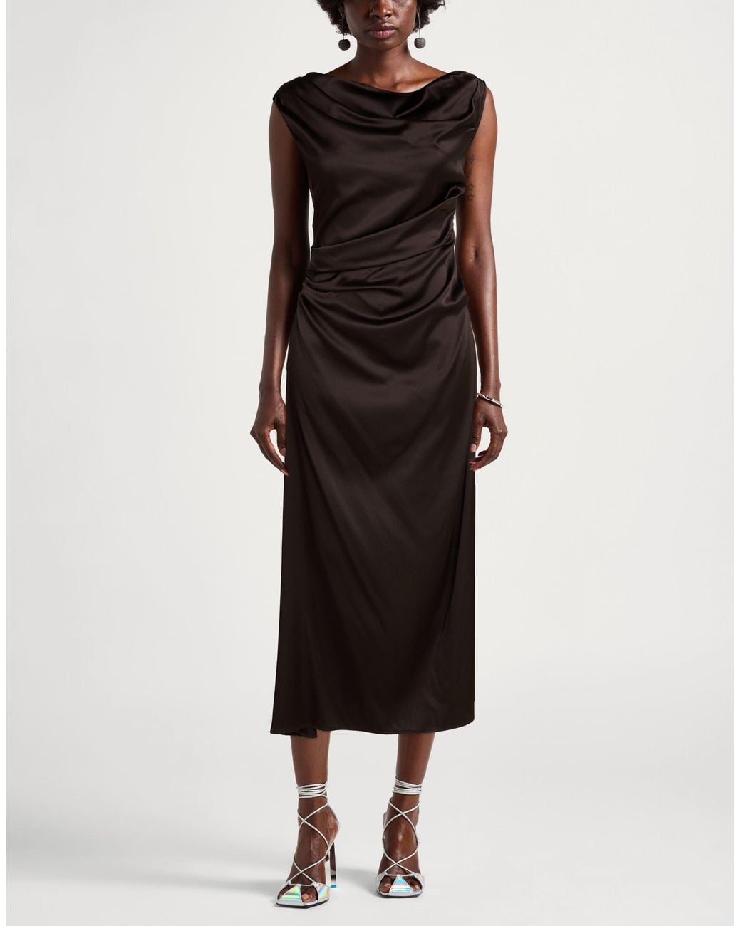 Staud Black Midi Dress