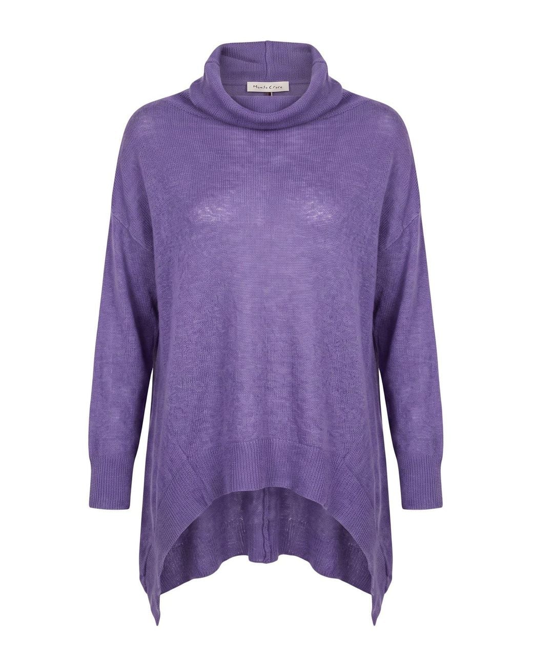 Manila Grace Purple Turtleneck Acrylic, Polyamide, Mohair Wool