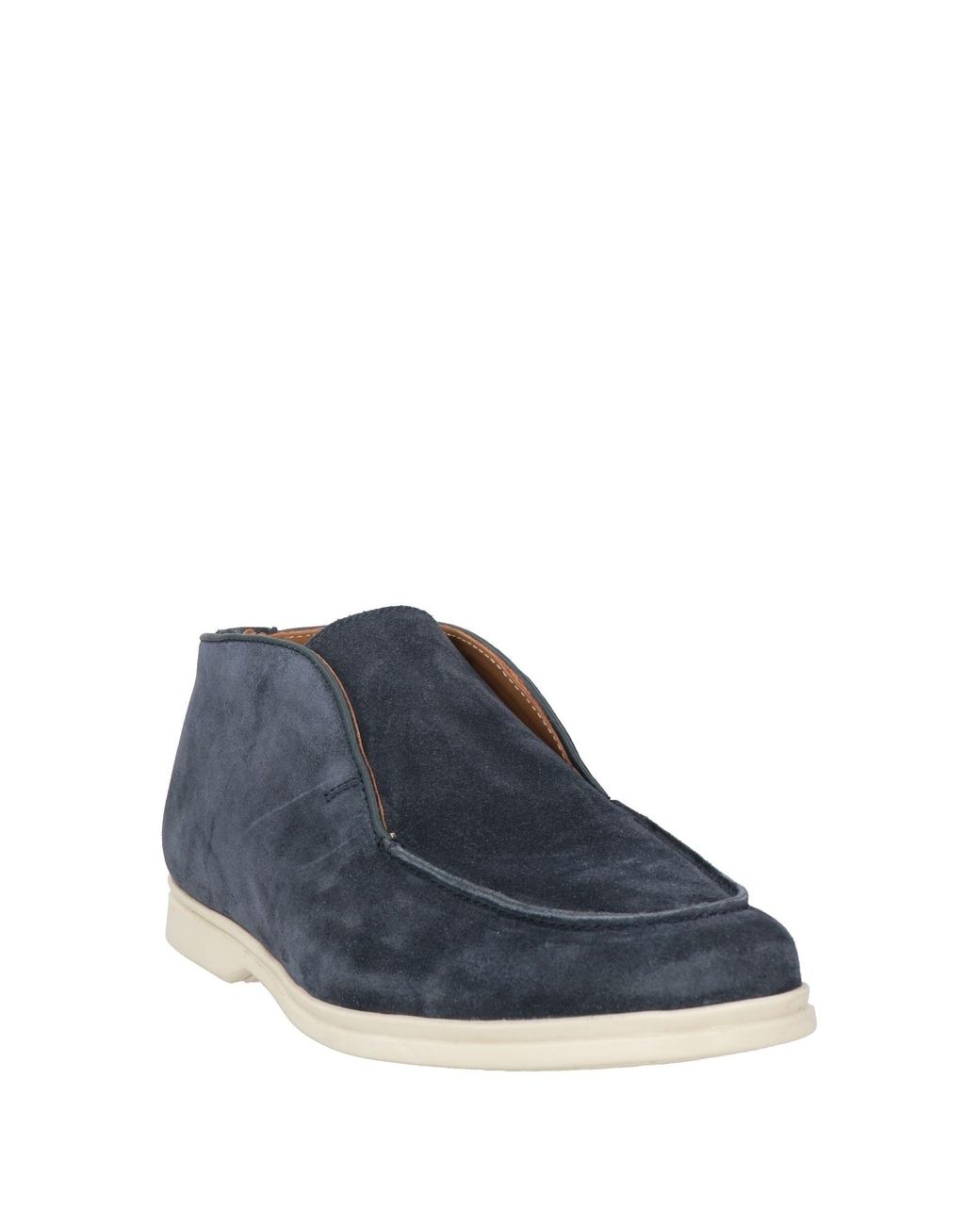 Cerruti 1881 Blue Ankle Boots Cow Leather for men