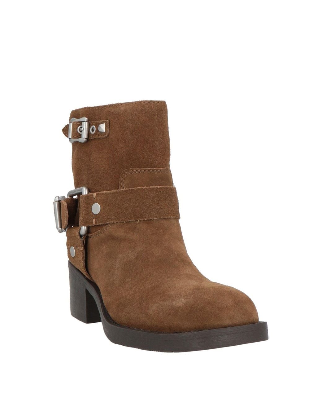 Ash Brown Ankle Boots Leather