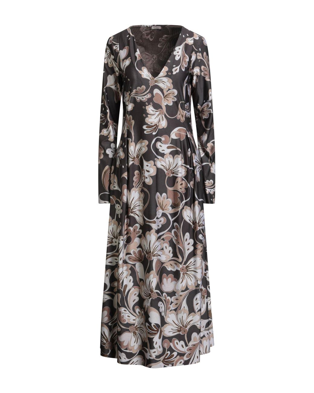 Maliparmi Brown Midi Dress