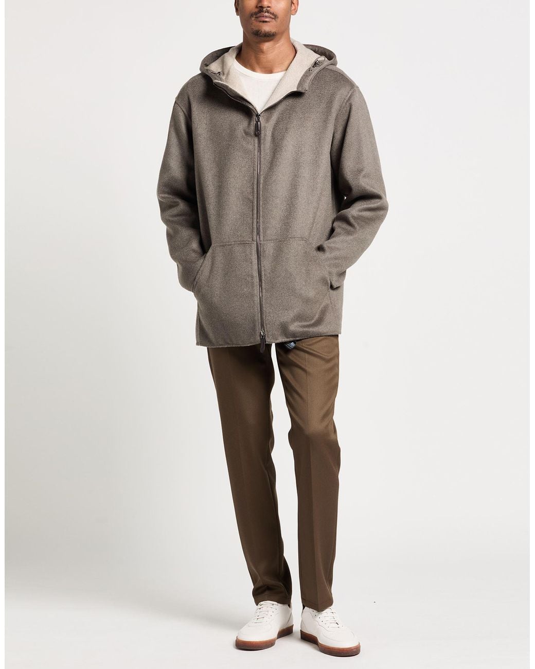 Giorgio Armani Brown Taupe Jacket Cashmere for men