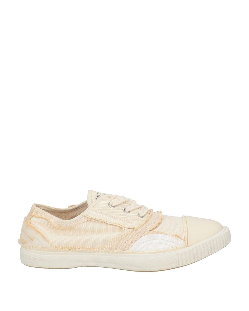 Maison Margiela Natural Minimalist Canvas Low-Top Shoes
