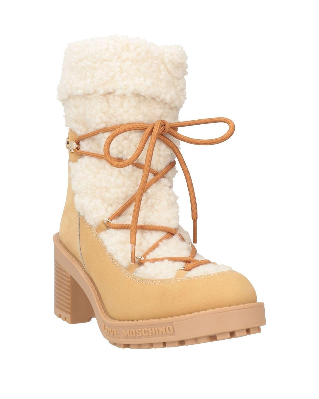 Love Moschino Natural Ankle Boots