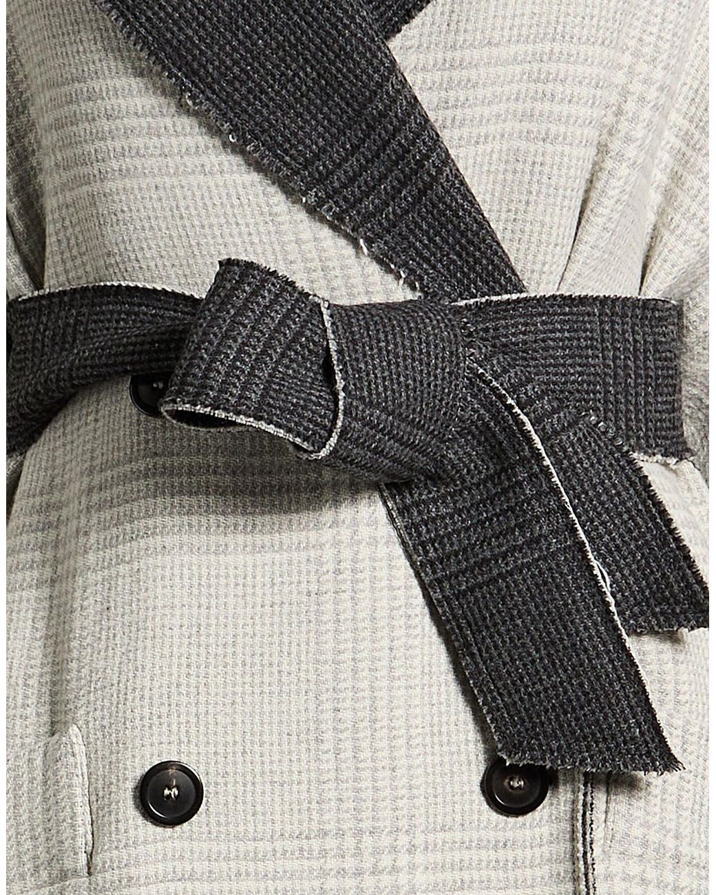LOST [in] ME White Light Coat Wool, Polyamide