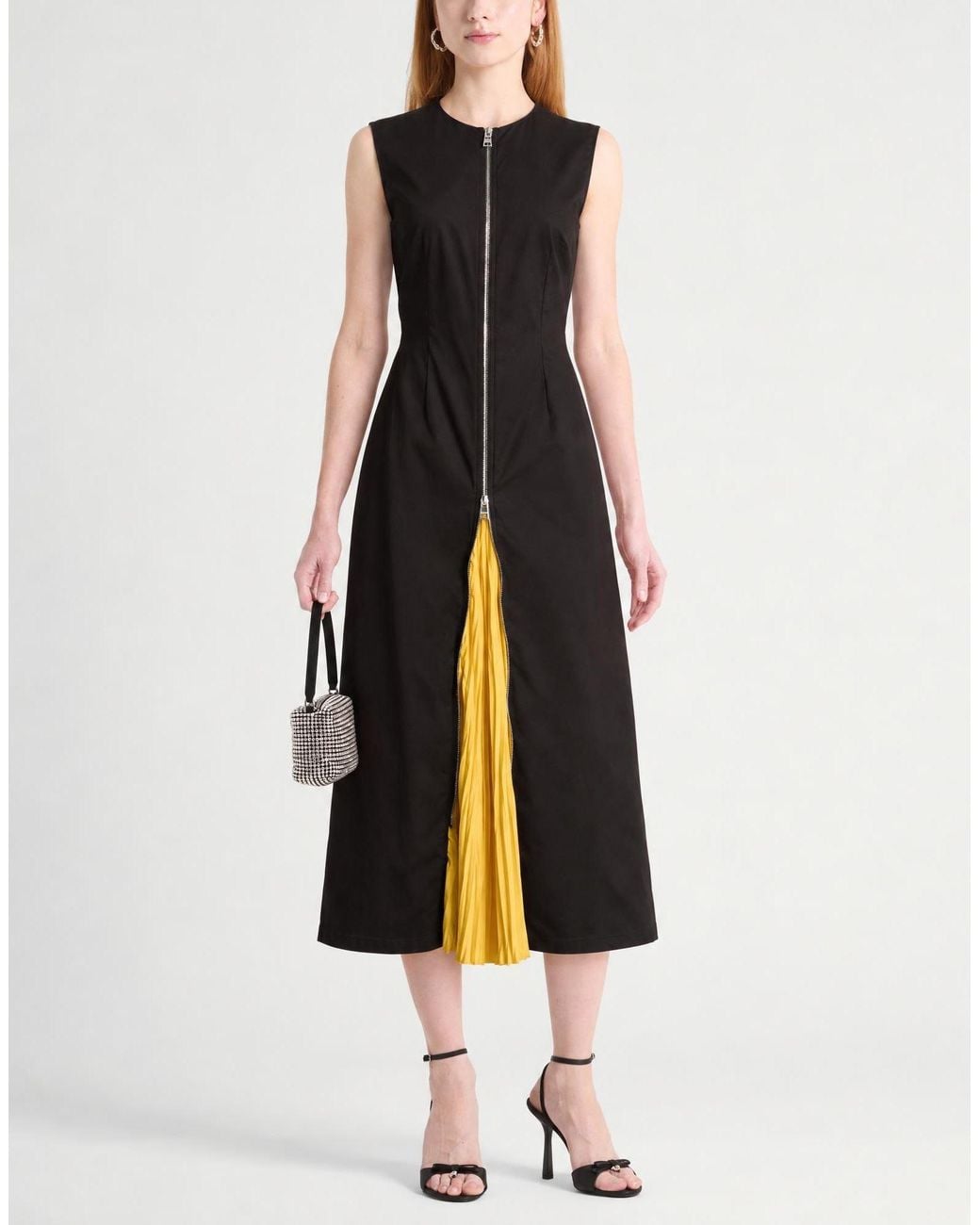 MSGM Black Midi Dress