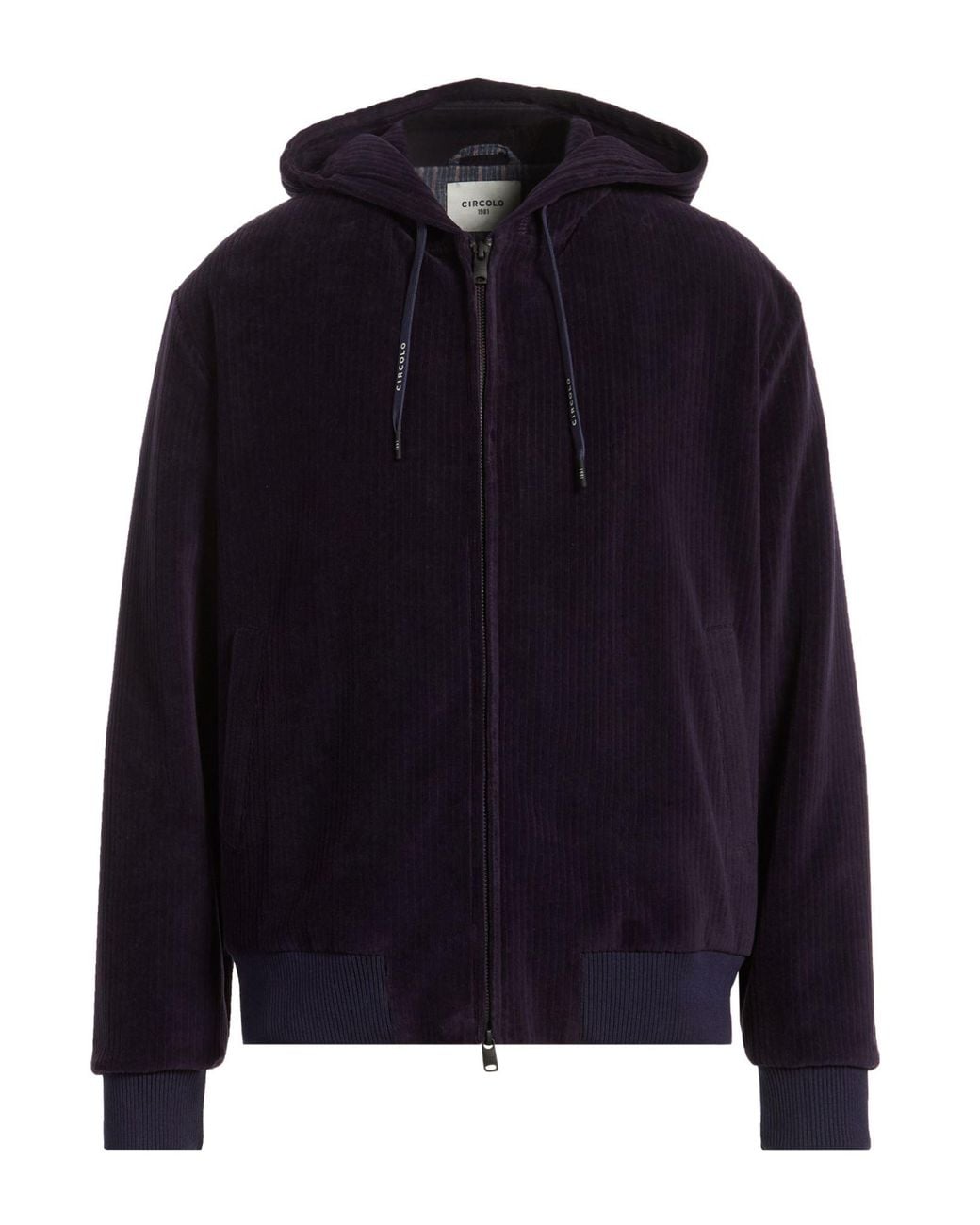 Circolo 1901 Blue Dark Jacket Cotton, Polyester for men