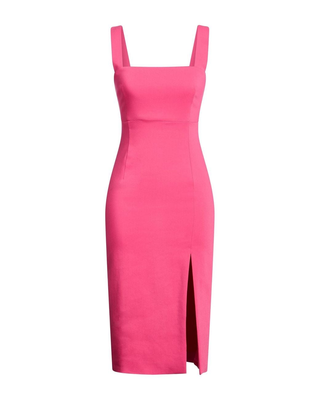 HUGO Pink Midi Dress Cotton, Polyamide, Elastane