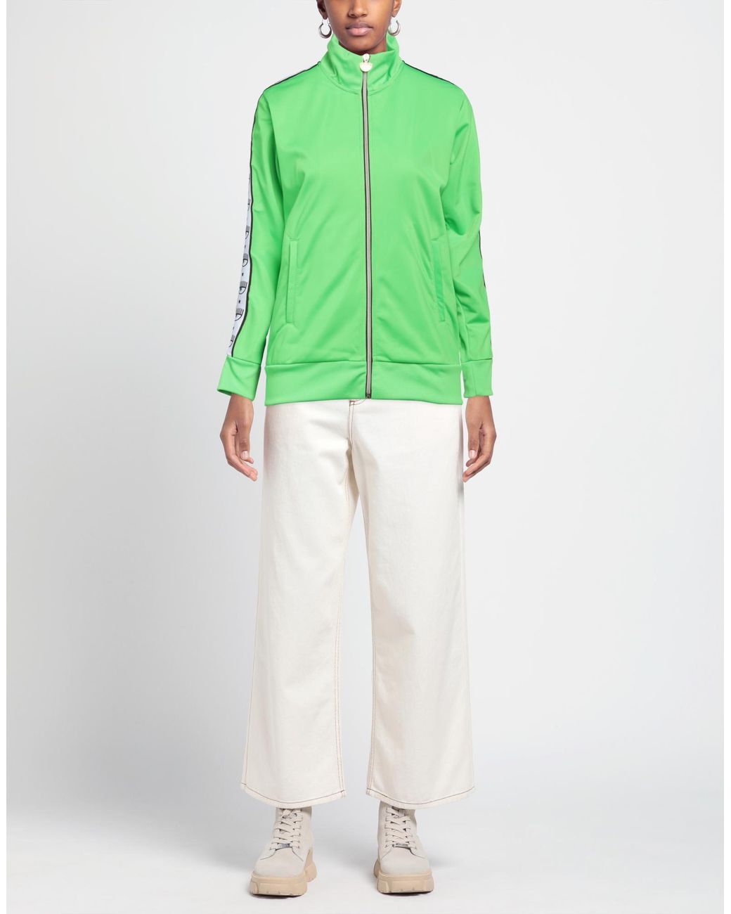 Chiara Ferragni Green Sweatshirt