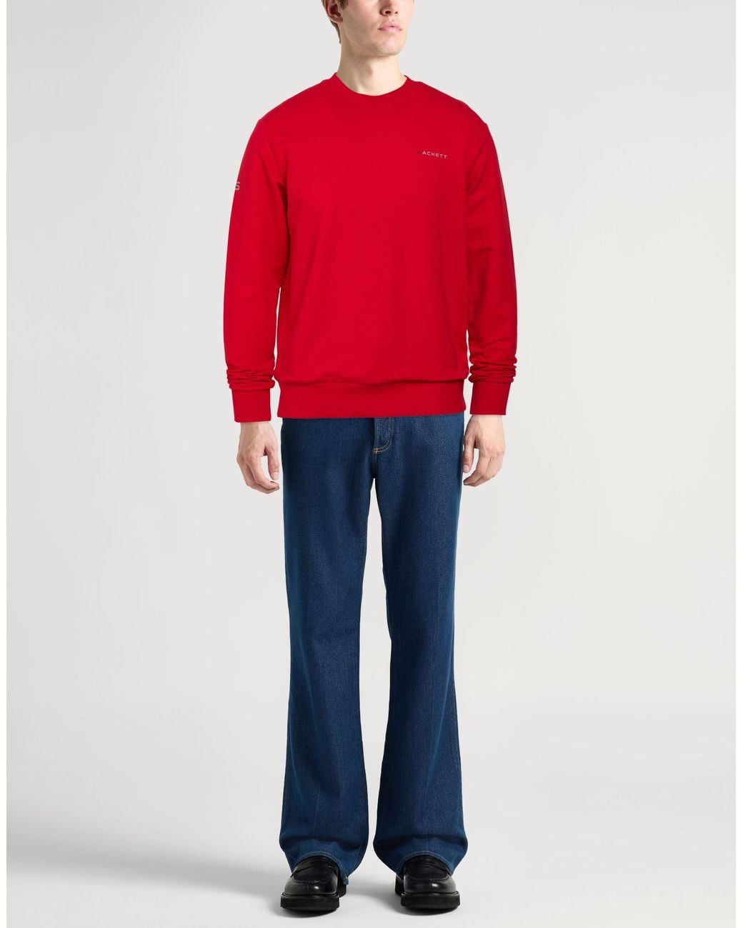 Hackett Red Sweatshirt Cotton, Elastane for men
