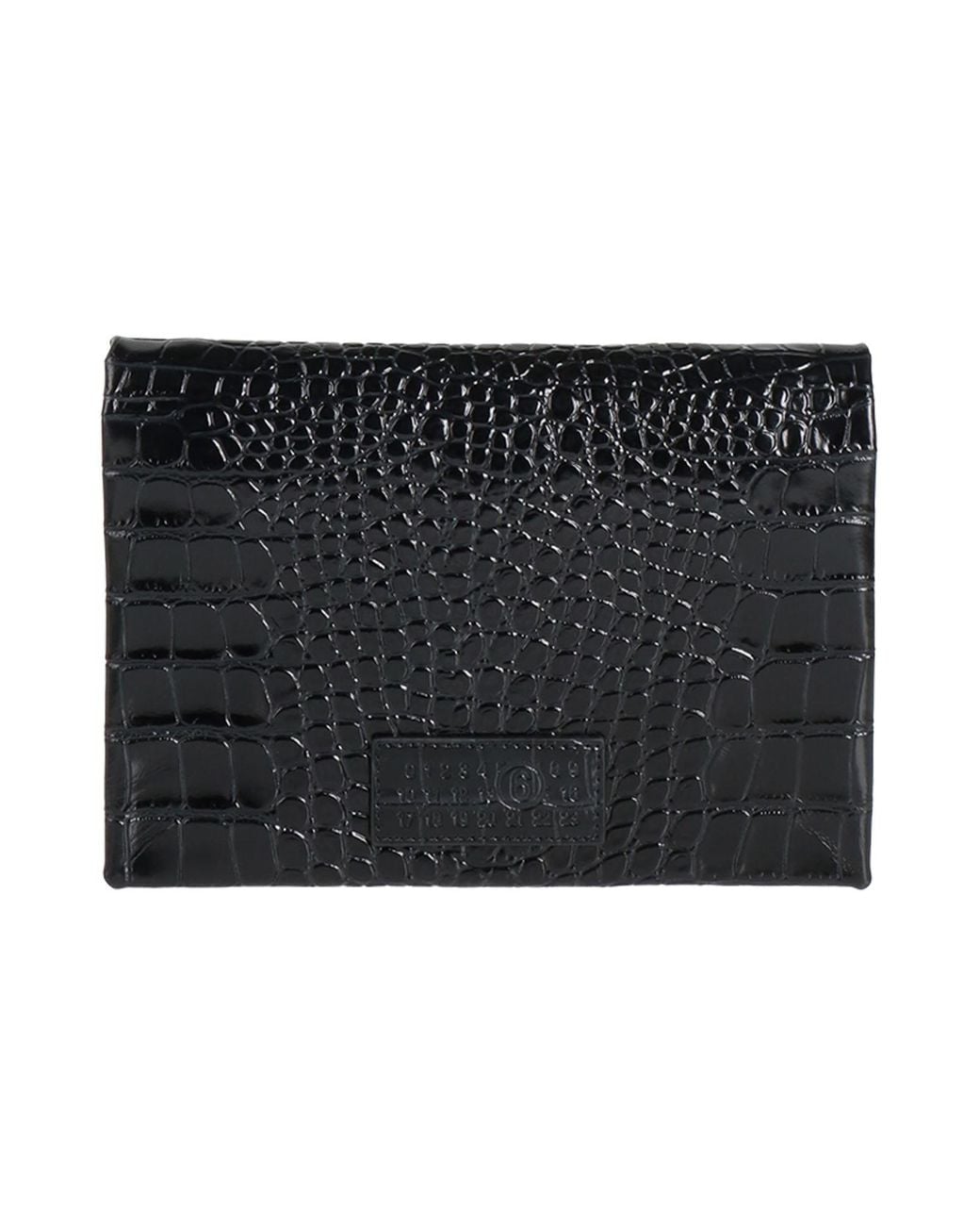 MM6 by Maison Margiela Black Clutch Cow Leather