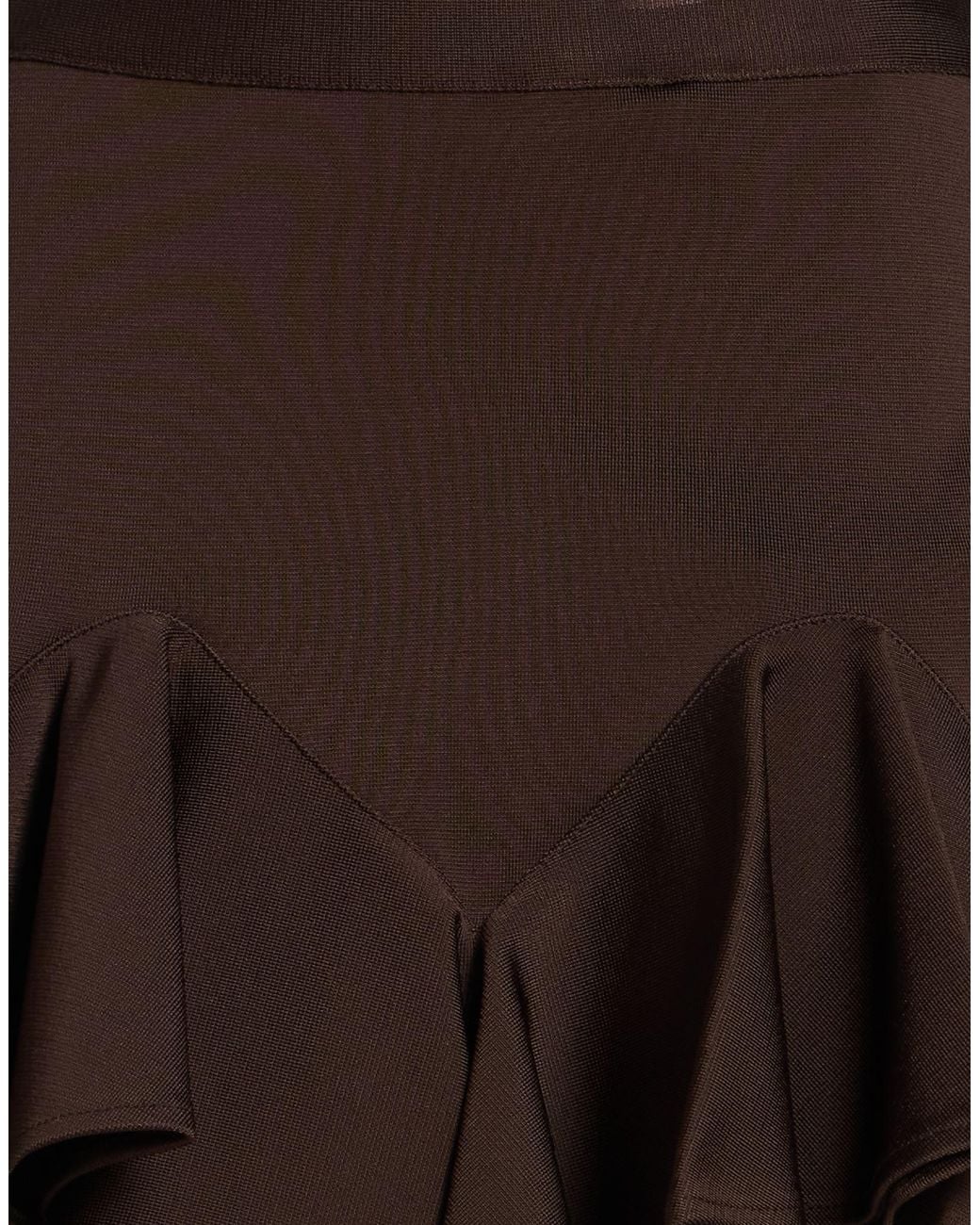Givenchy Brown Mini Skirt Viscose, Polyamide, Elastane