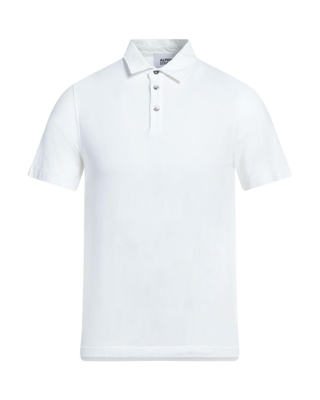 Polo di Alpha Studio in White da Uomo