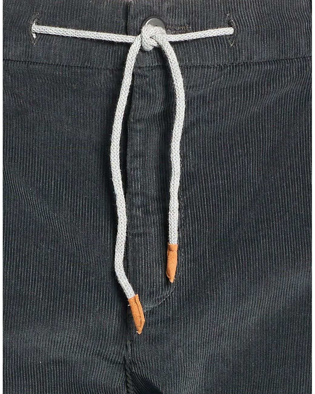 Eleventy Gray Pants Cotton, Elastane for men