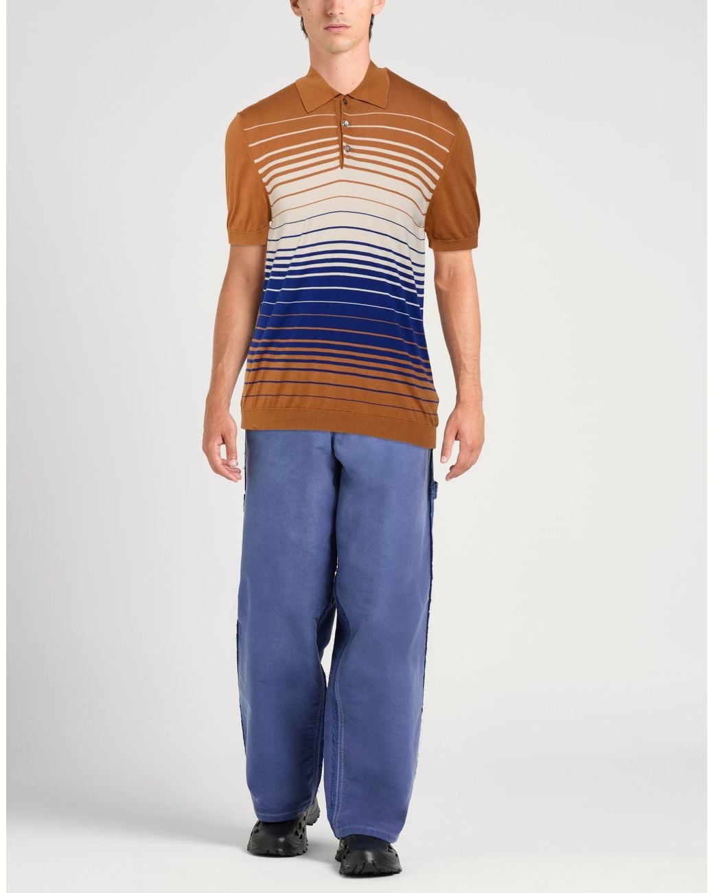 Jacob Cohen Blue Camel Polo Shirt Cotton for men