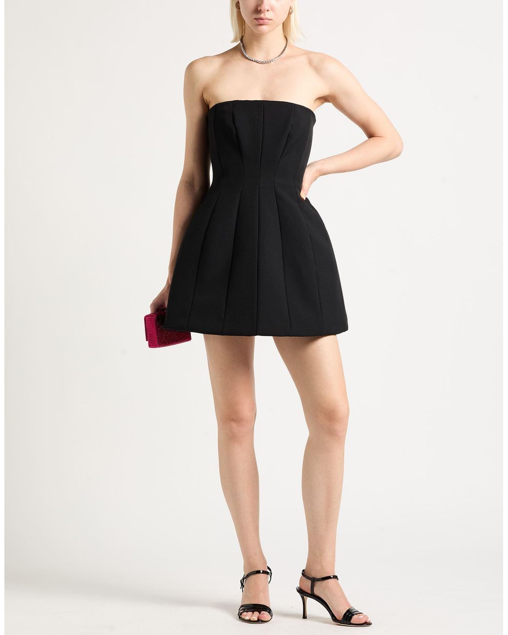 Max Mara Black Mini Dress Polyester, Elastane