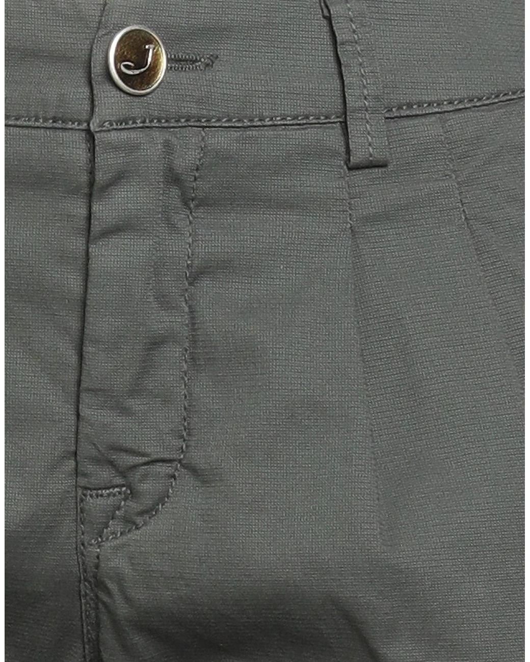 Jacob Cohen Gray Dark Pants Cotton, Elastane