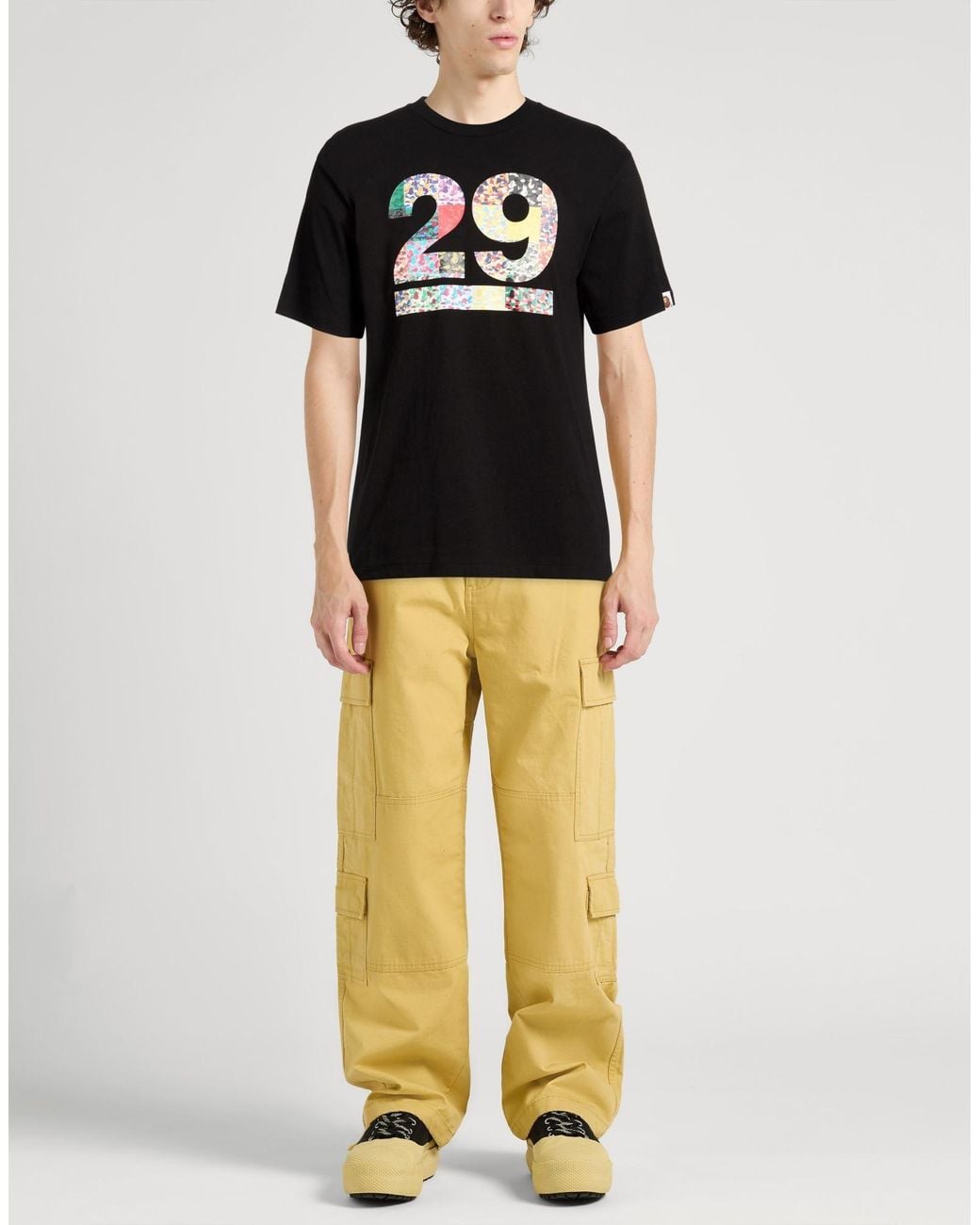 A Bathing Ape Black T-Shirt Cotton for men