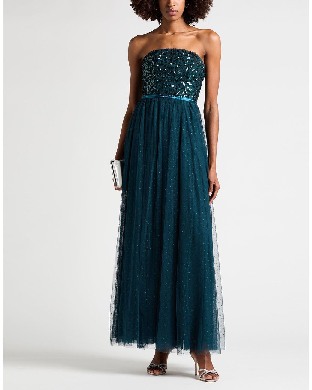 Needle & Thread Blue Maxi Dress Recycled Polyester
