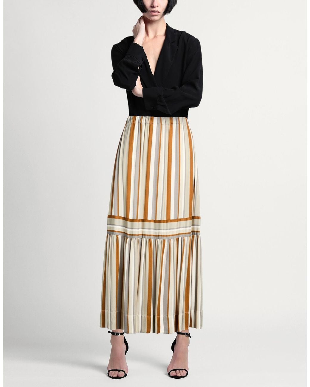 Purotatto Gray Maxi Skirts