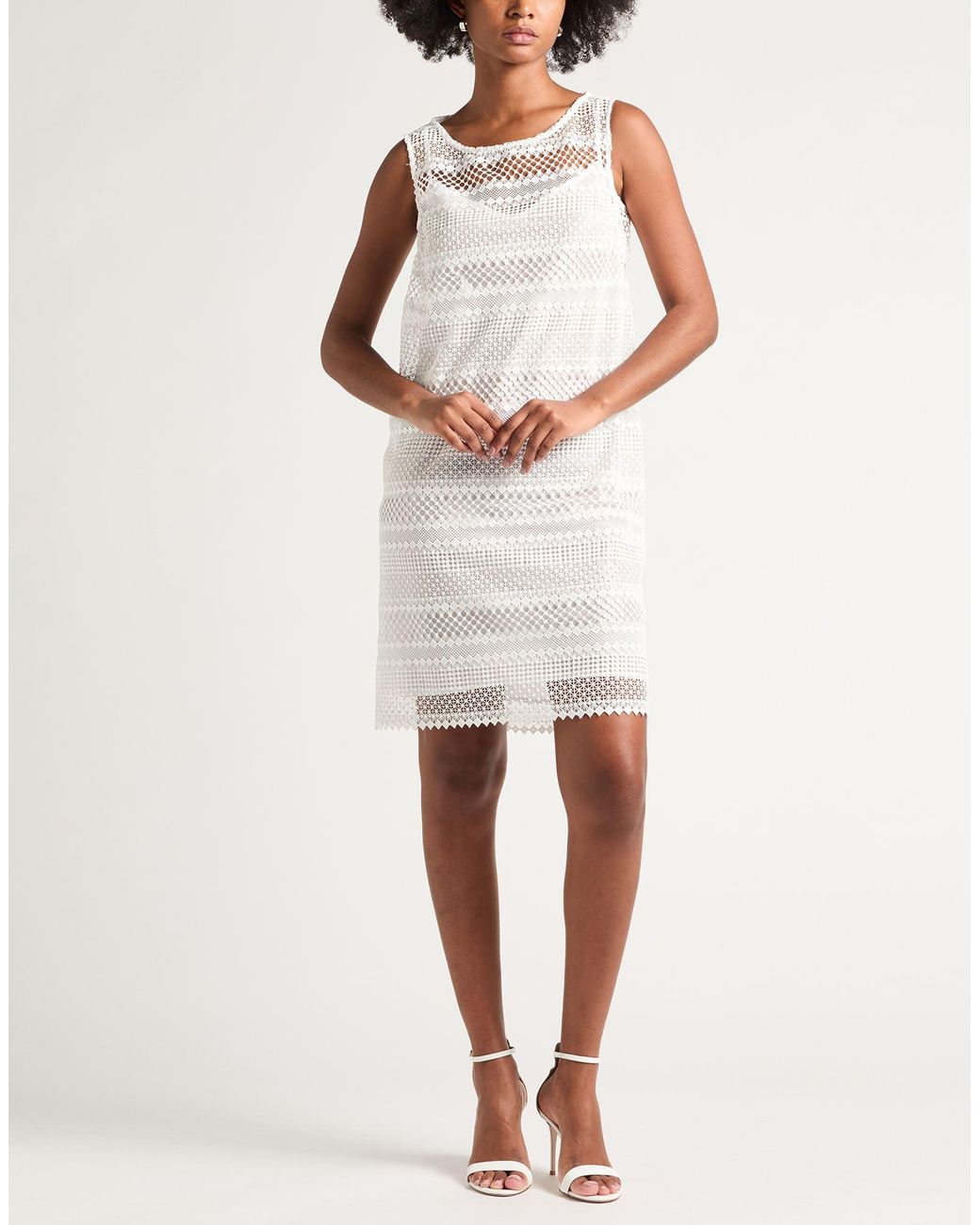 Robe Courte Clips en coloris White