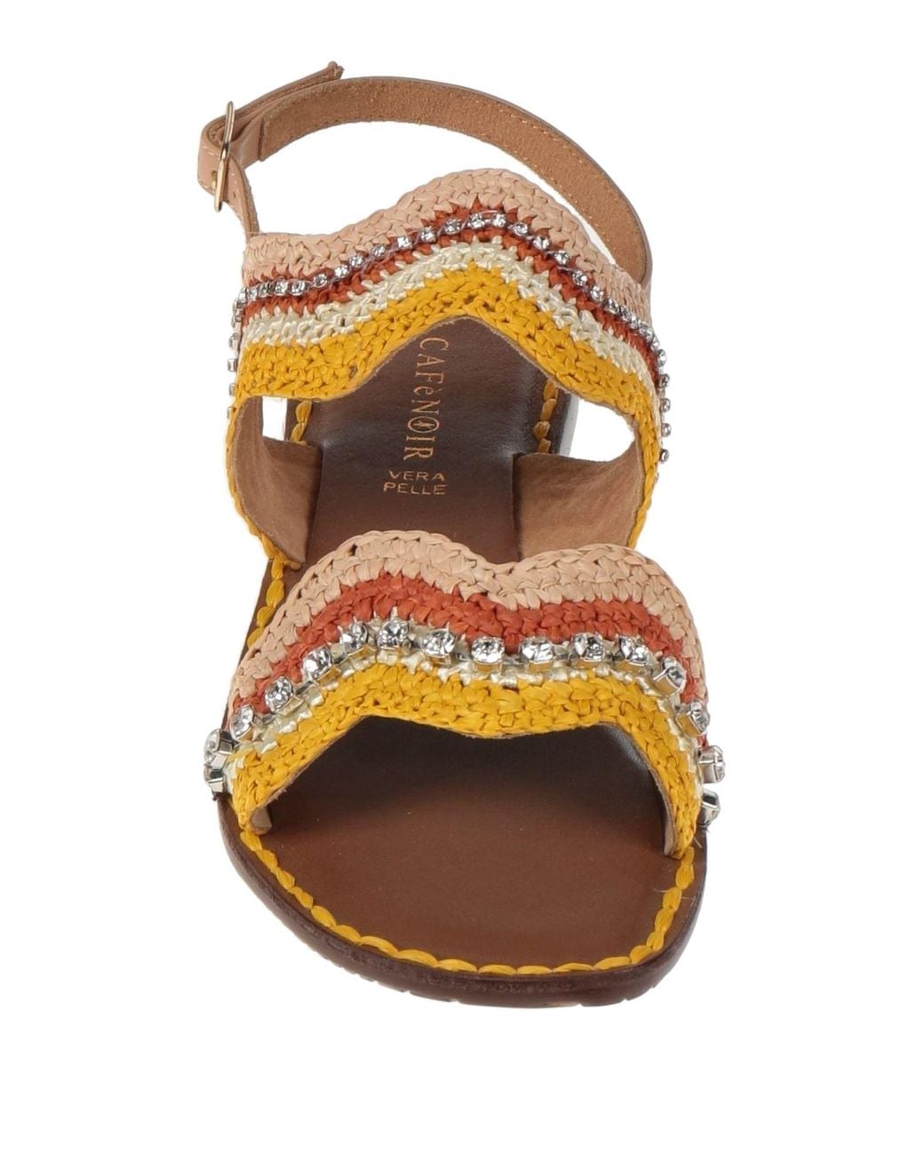 CafeNoir Yellow Sandals