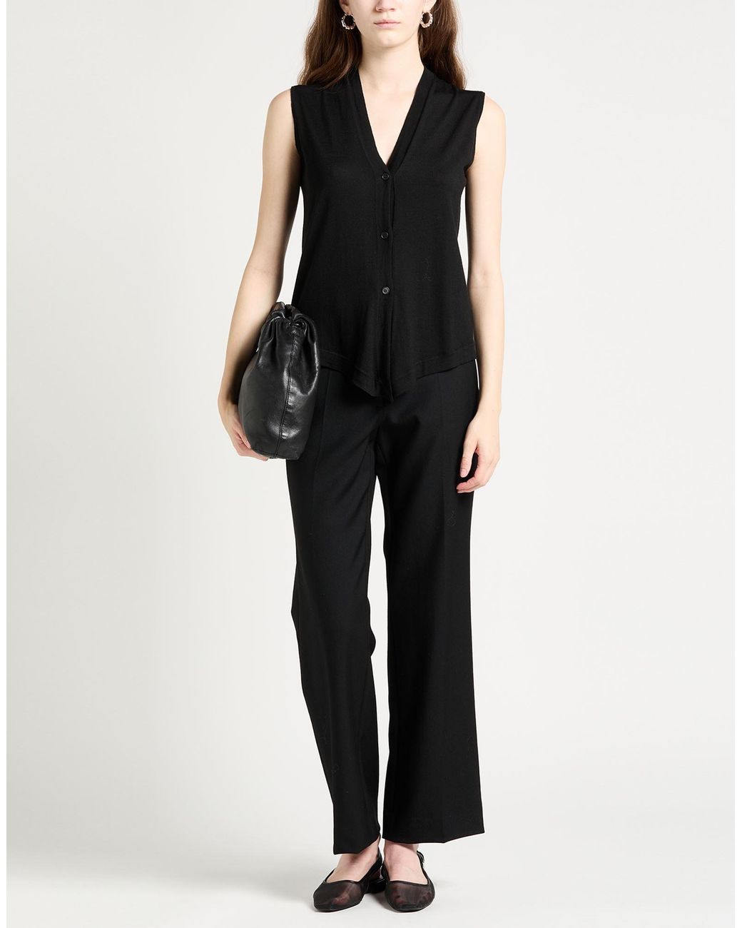 The Row Black Pants Virgin Wool
