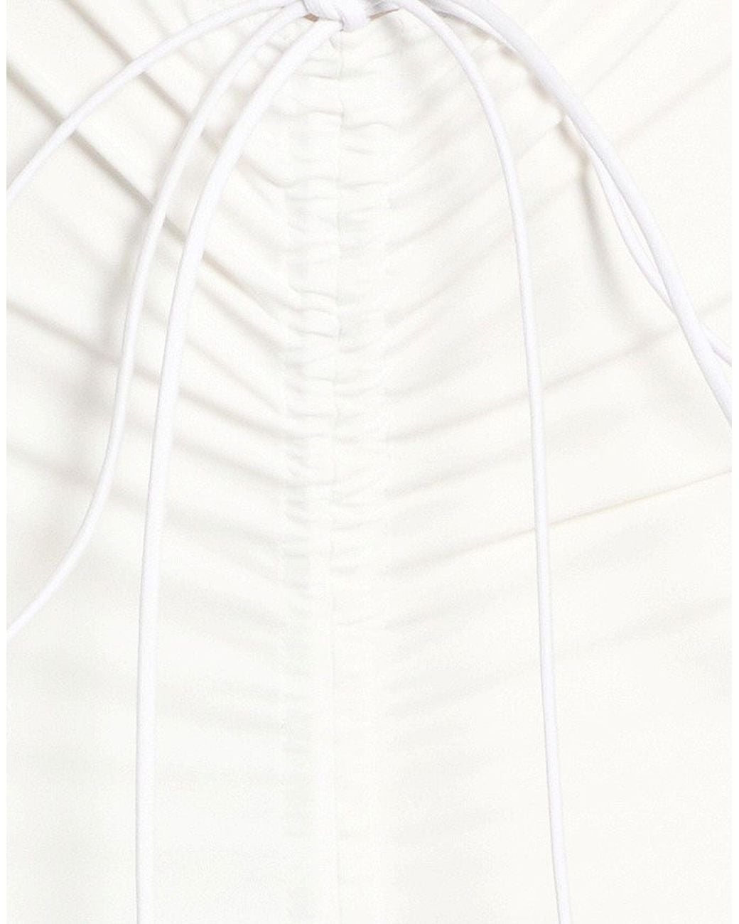 DEFAÏENCE White Midi Skirt Recycled Polyamide, Elastane