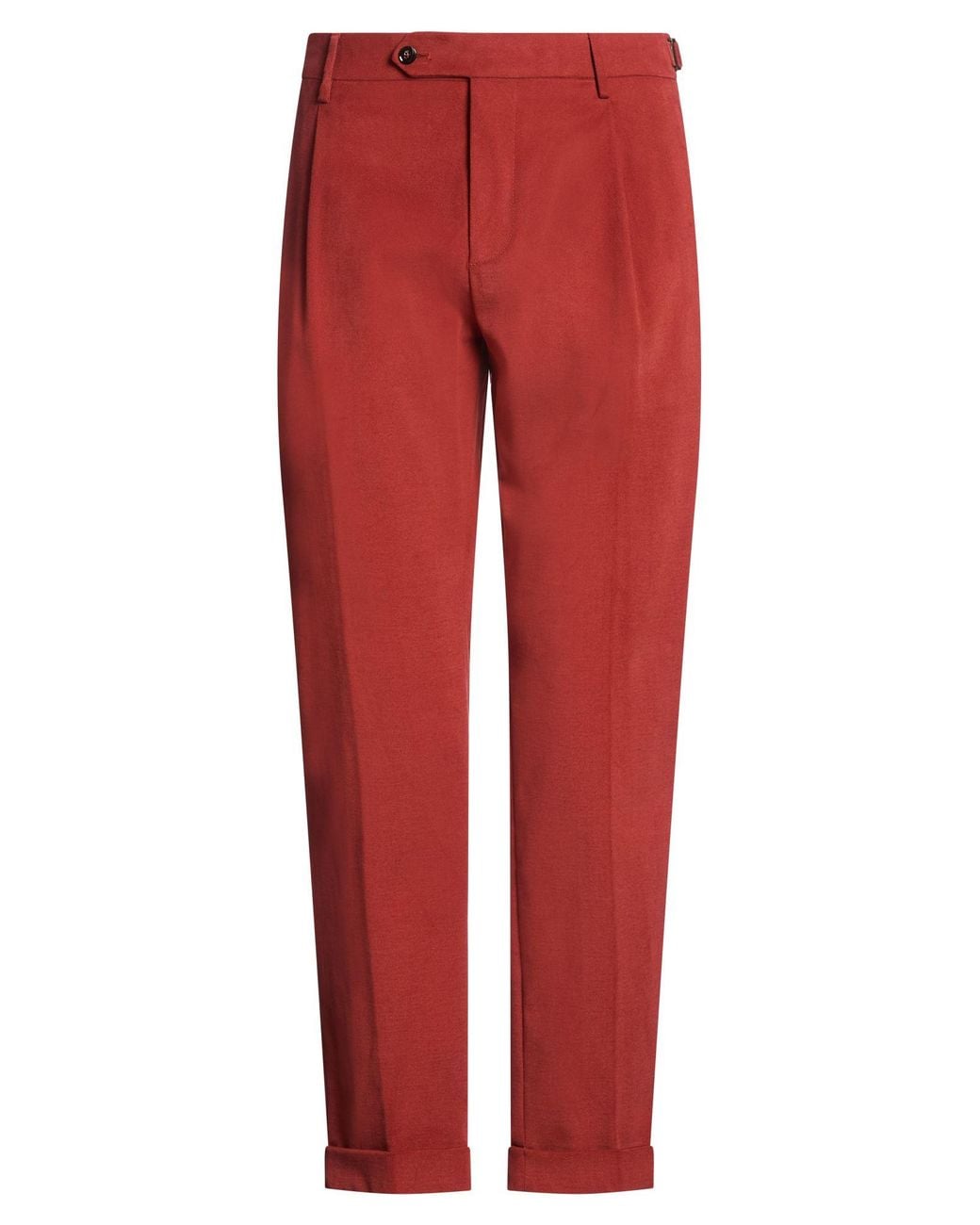 Berwich Red Pants Cotton, Elastane for men