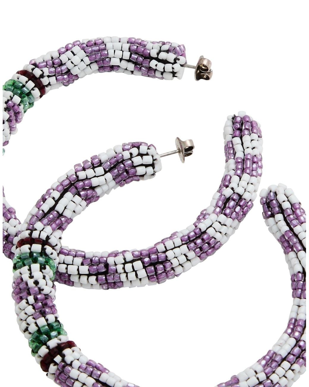 Isabel Marant Metallic Lilac Earrings Metal