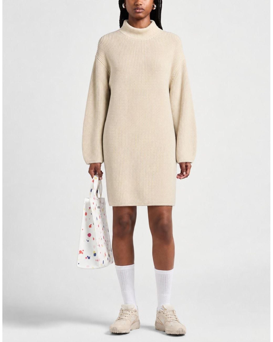 Calvin Klein Natural Mini Dress Cotton