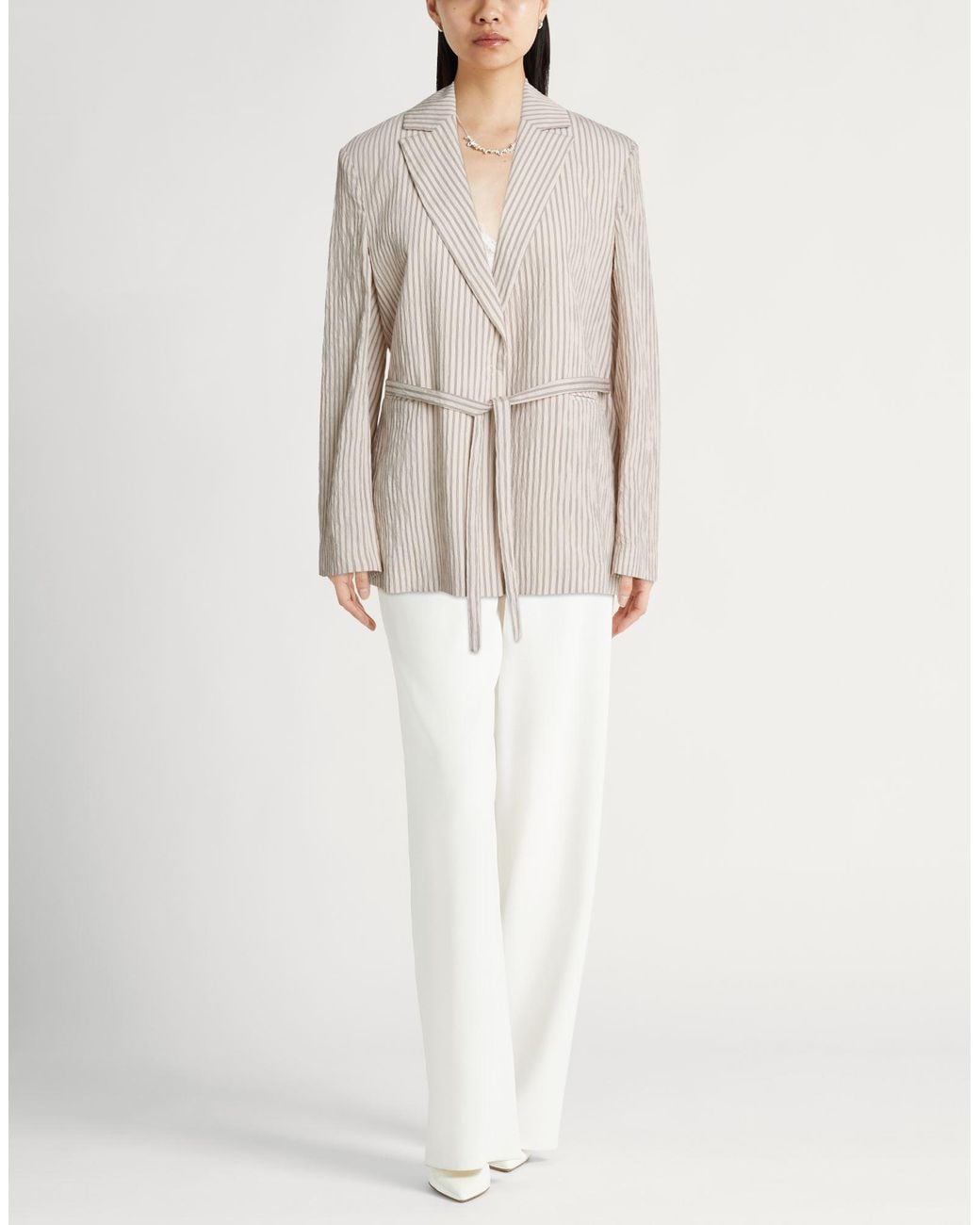 Liu Jo White Blazer Modal, Polyester