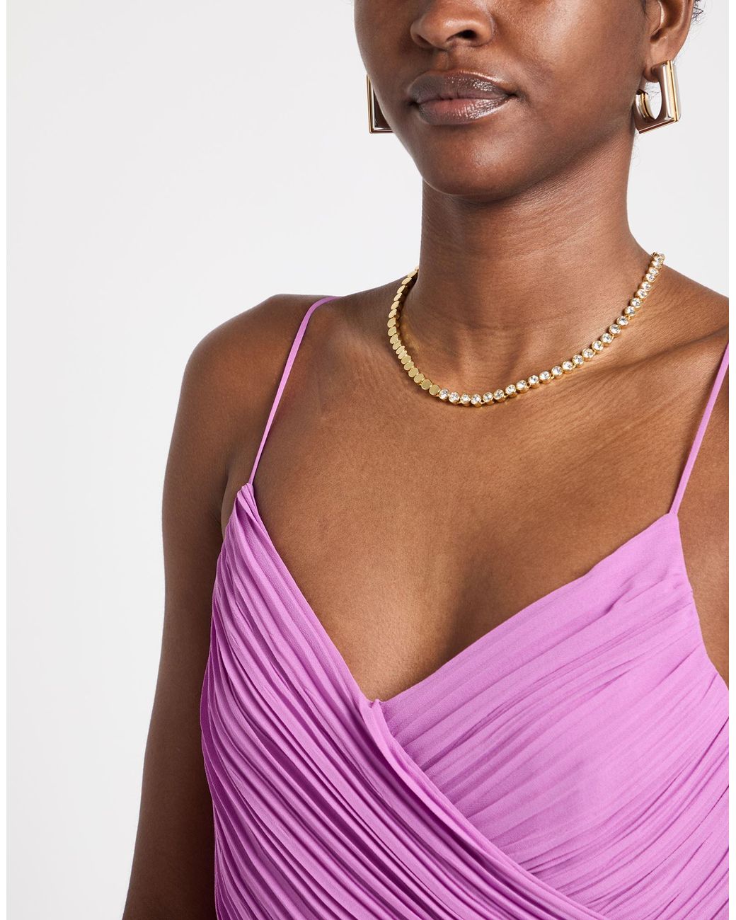 Marella Purple Maxi Dress Polyester