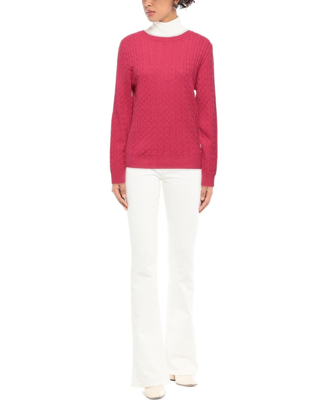 N.O.W. ANDREA ROSATI CASHMERE Pink Sweater