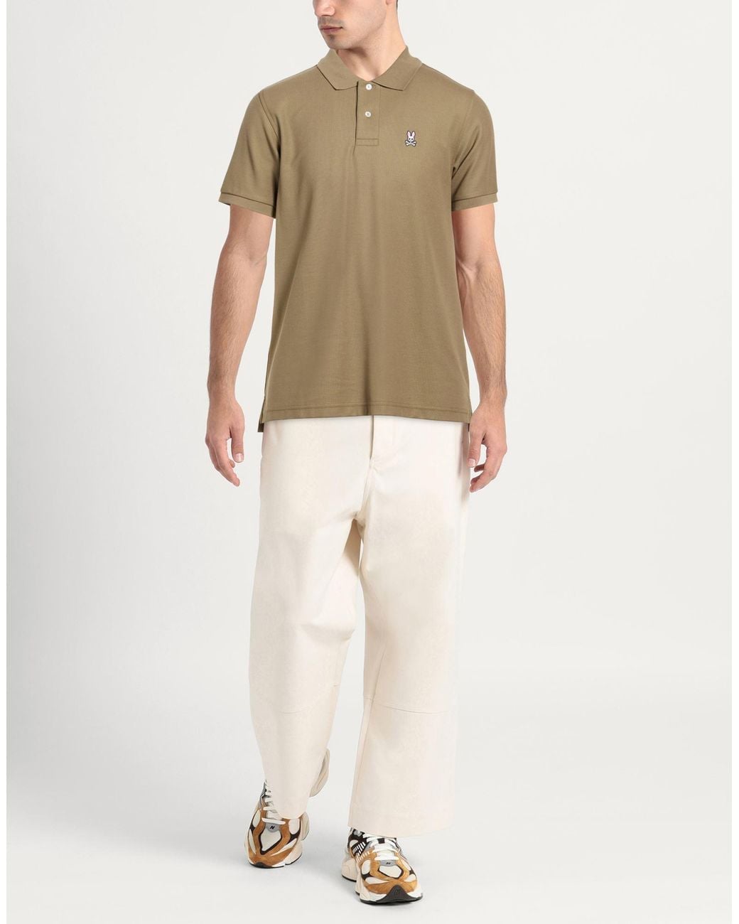 Psycho Bunny Green Polo Shirt Pima Cotton for men