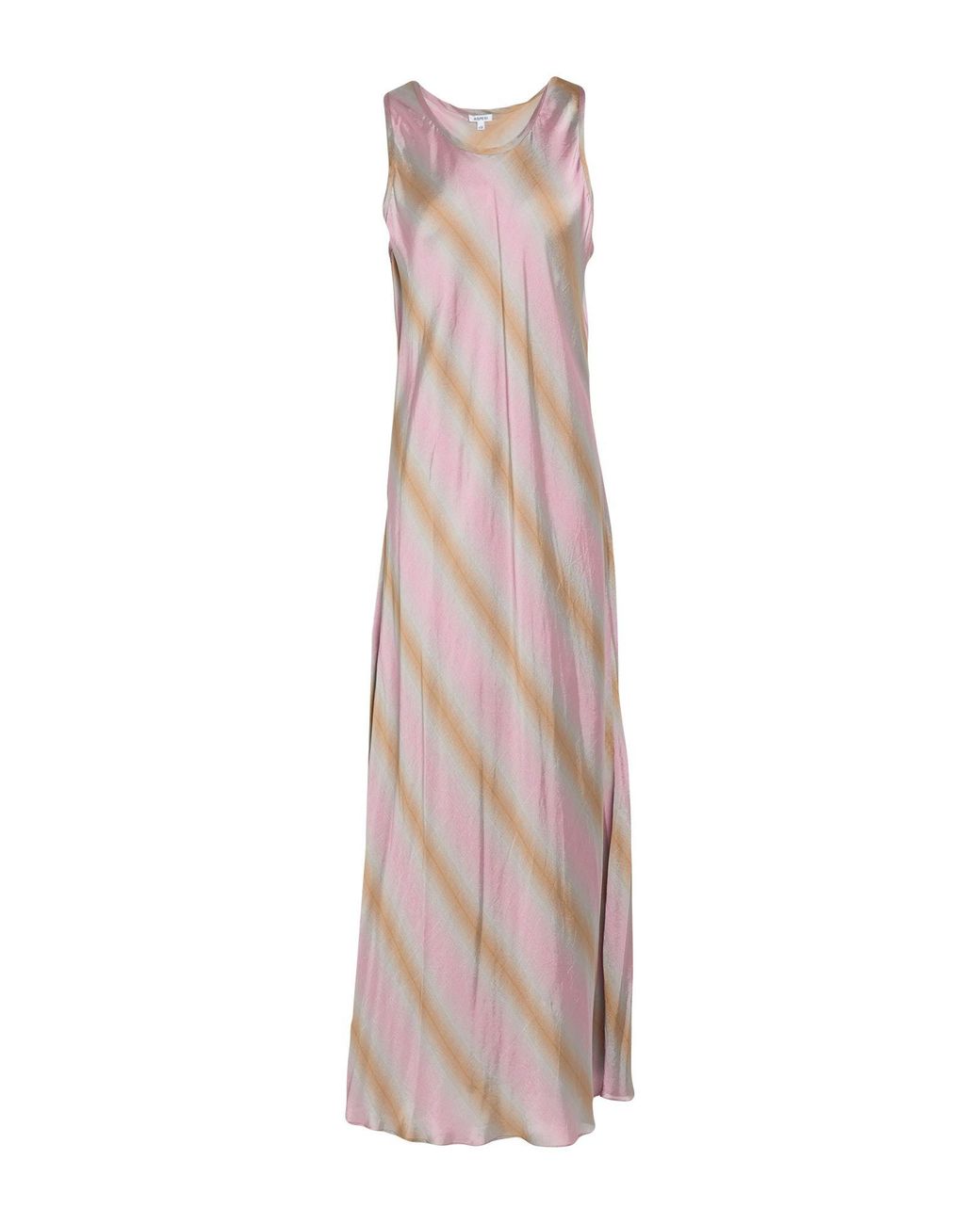 Aspesi Pink Maxi Dress Viscose, Silk