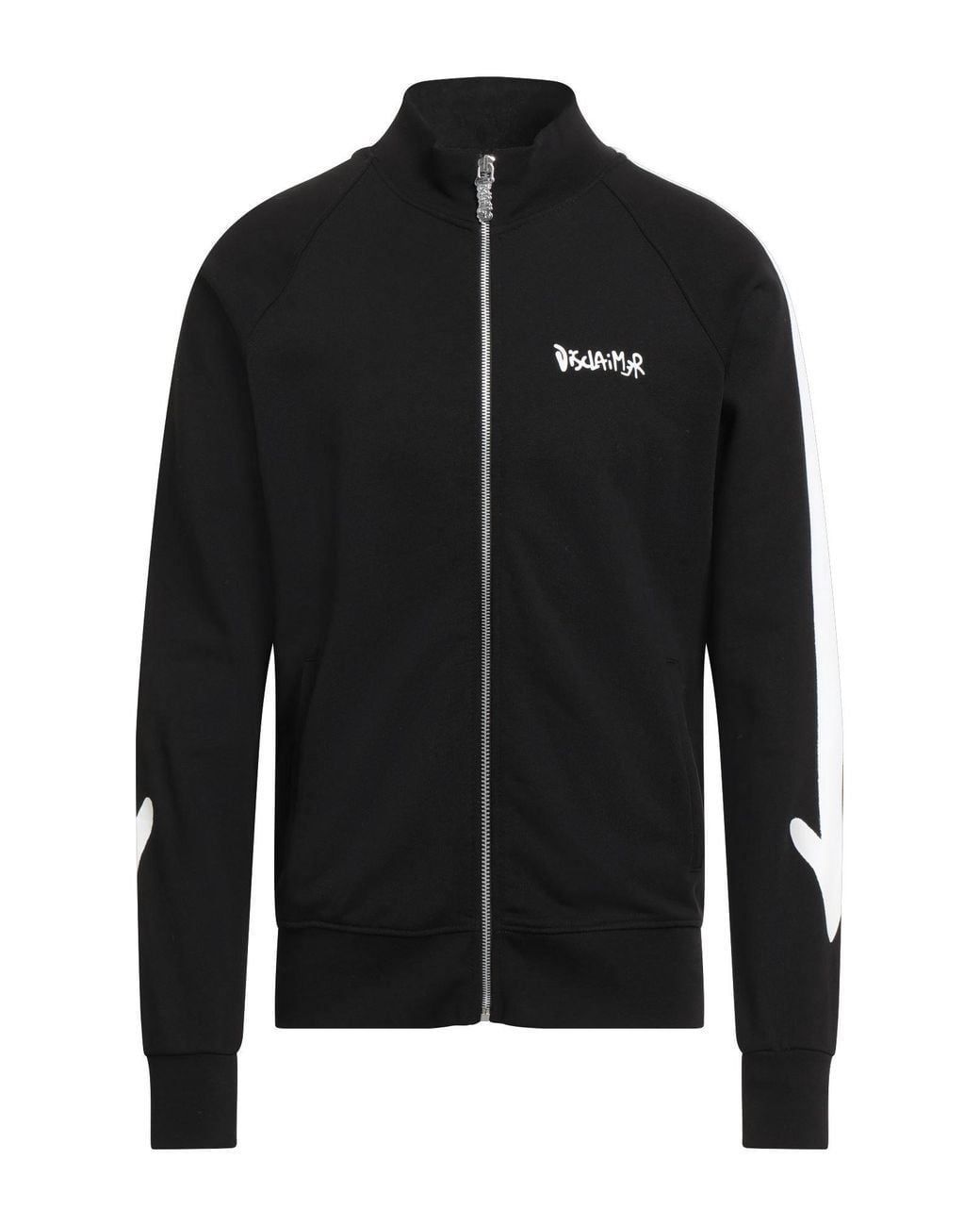 DISCLAIMER Black Sweatshirt Cotton for men
