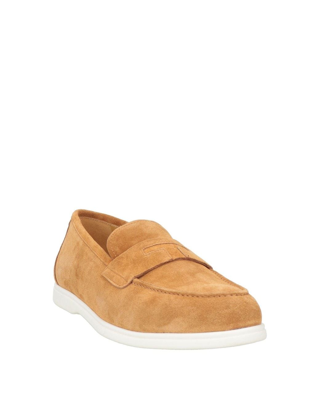 Testoni Brown Camel Loafers Calfskin
